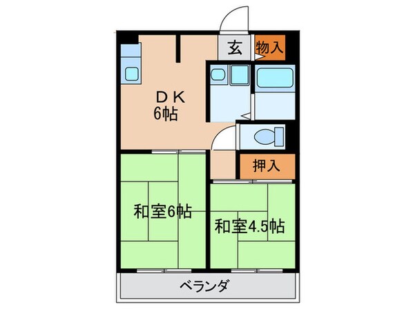 成小路ハイツの物件間取画像